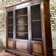 Three door mahogany bookcase from napoleon iii period xix eme century