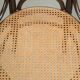 Set of 2 original vintage Thonet design webbing dining chairs with bentwood