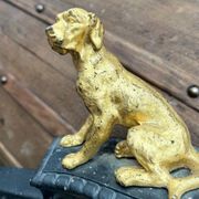 Chenet cheminée chiens XIXème