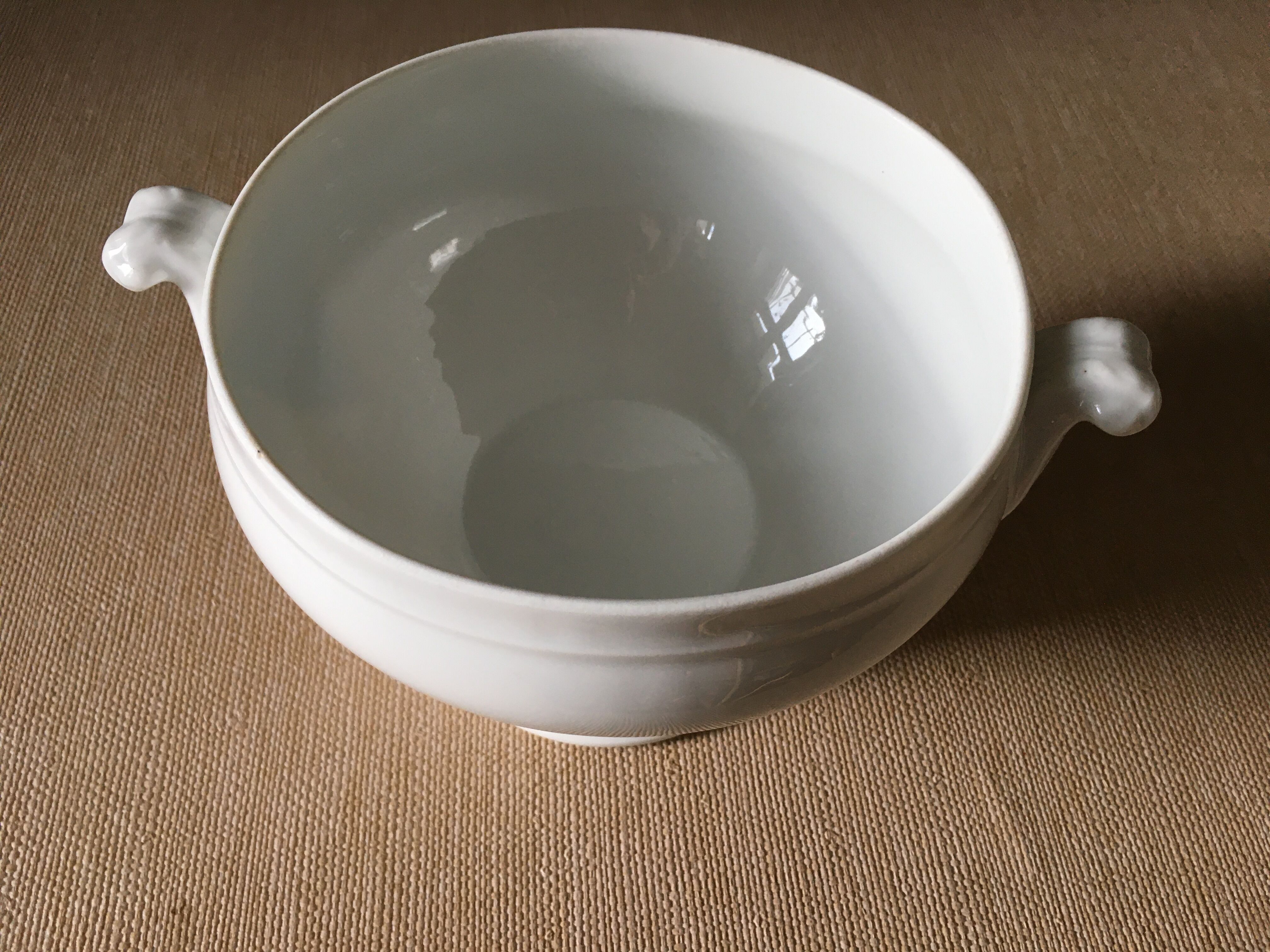 Bol à bouillon et saladier blancs Selency