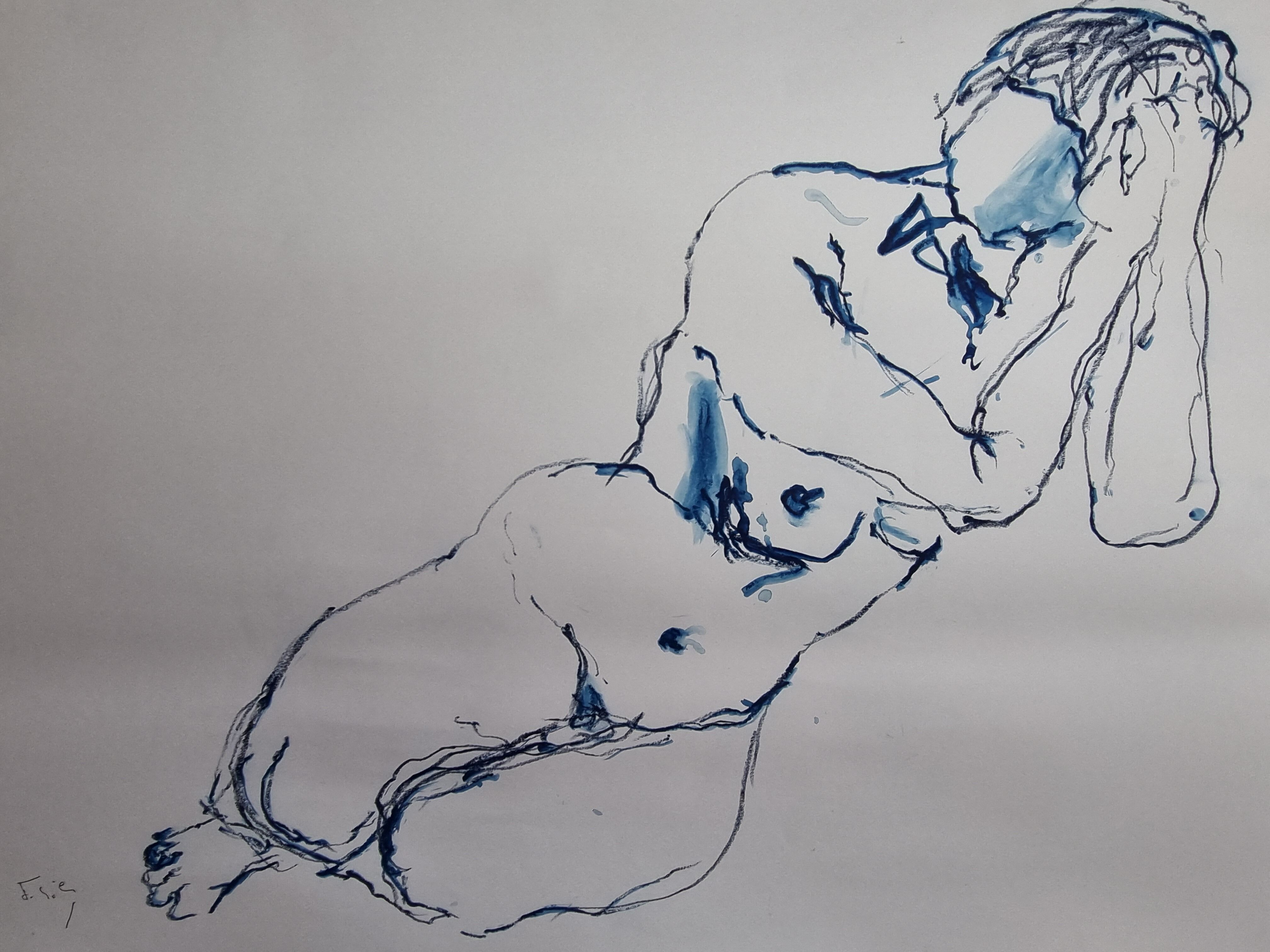 Study of nude 03, school of Paris, twentieth century