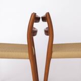 Set of 4 Niels Otto Møller Model 84 Chairs – Danish Teak & Paper Cord, 1970