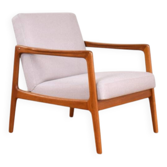 Mid-Century Swedish Teak Lounge Chair by Alf Svensson for Dux, 1960s.