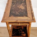 Bamboo side table late 19th century Perret and Vibert style