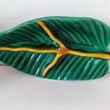 Vallauris ceramic tropical leaf tray, 1950s/1960s