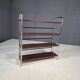 Chromed Bauhaus shelf in bent steel and sheet metal, Europe 1930s