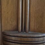 Art Deco style walnut mirrored wardrobe