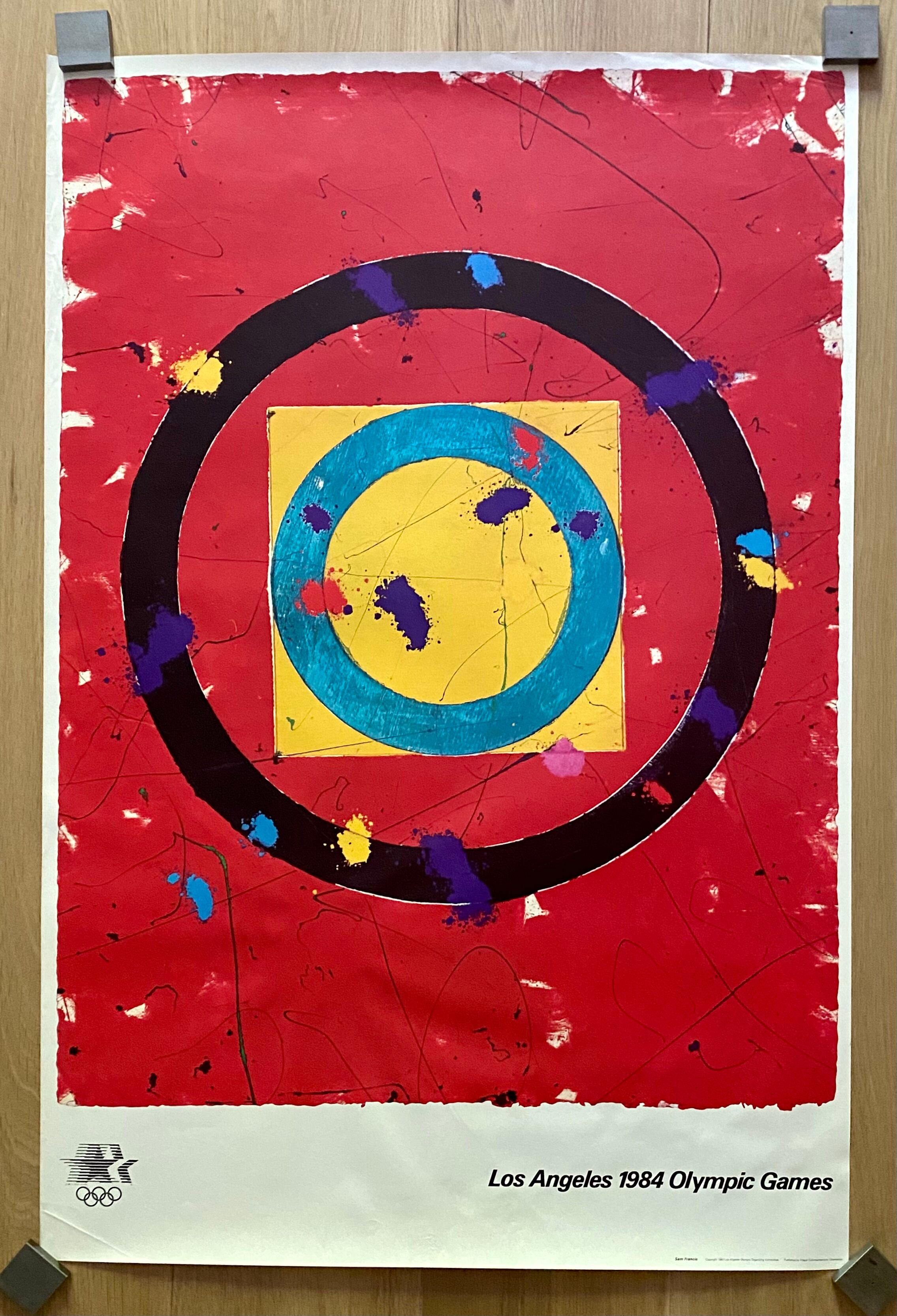 SAM FRANCIS - Los Angeles Olympic Games, 1984 - Poster