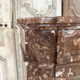 Red marble fireplace in the Louis XVI style, late 19th century