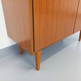 Vintage Scandinavian style storage bookcase in melamine and teak from the 60s