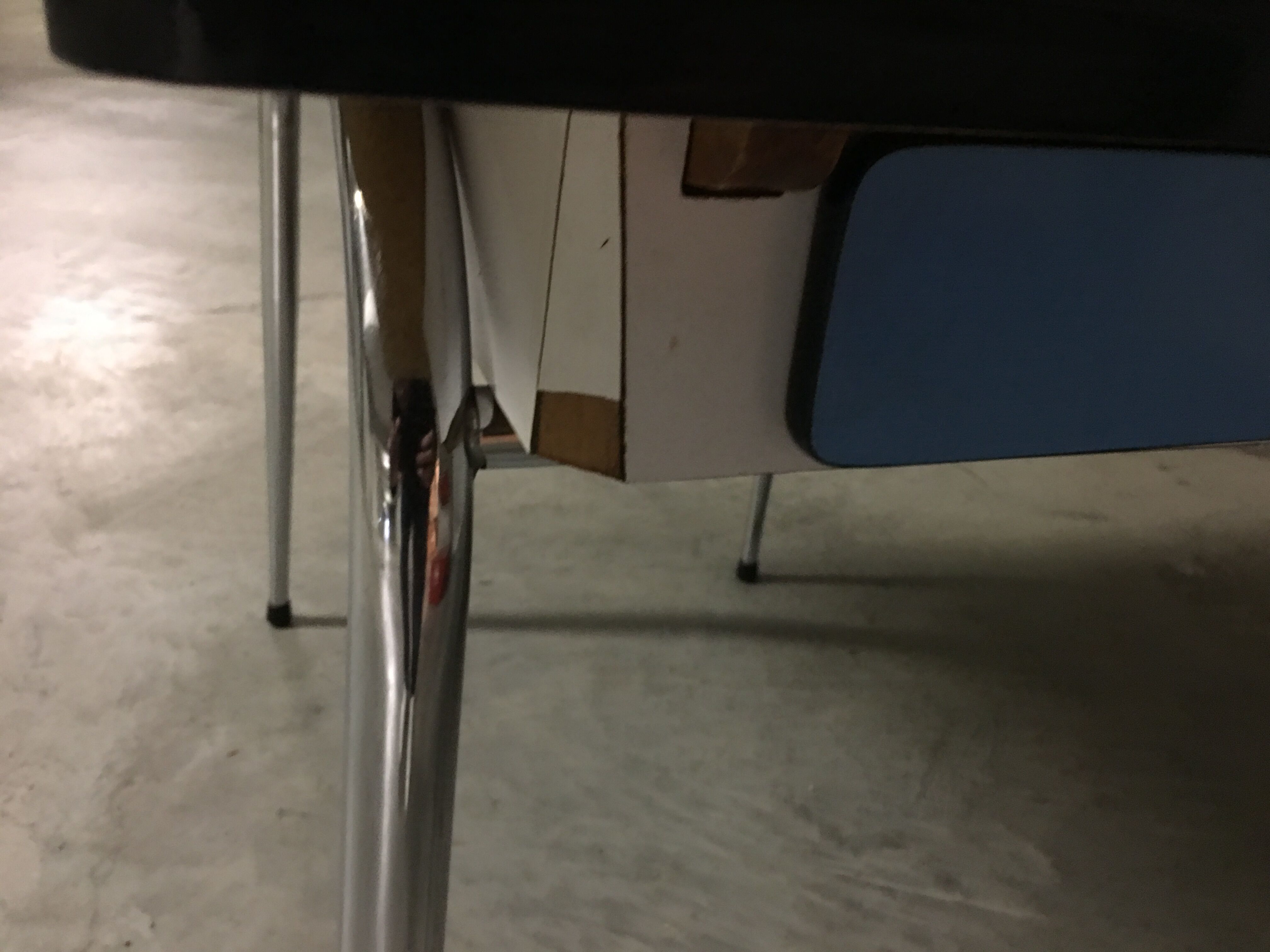 Table en formica années 60