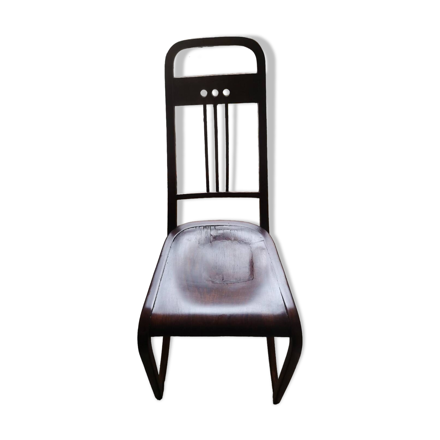 Chair by J Hoffman in curved wood from the 1900s