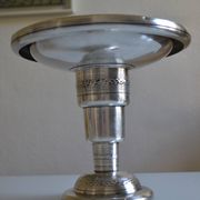 coupe centre de table art déco métal argenté 1930