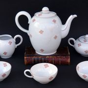 Vintage Volkstedt Germany Porcelain Tea & Caffee Set with Creamer and Sugar