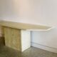Very large travertine console, Italy, 1970s.