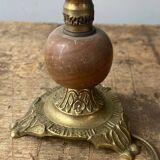 Brass and stone lamp bases