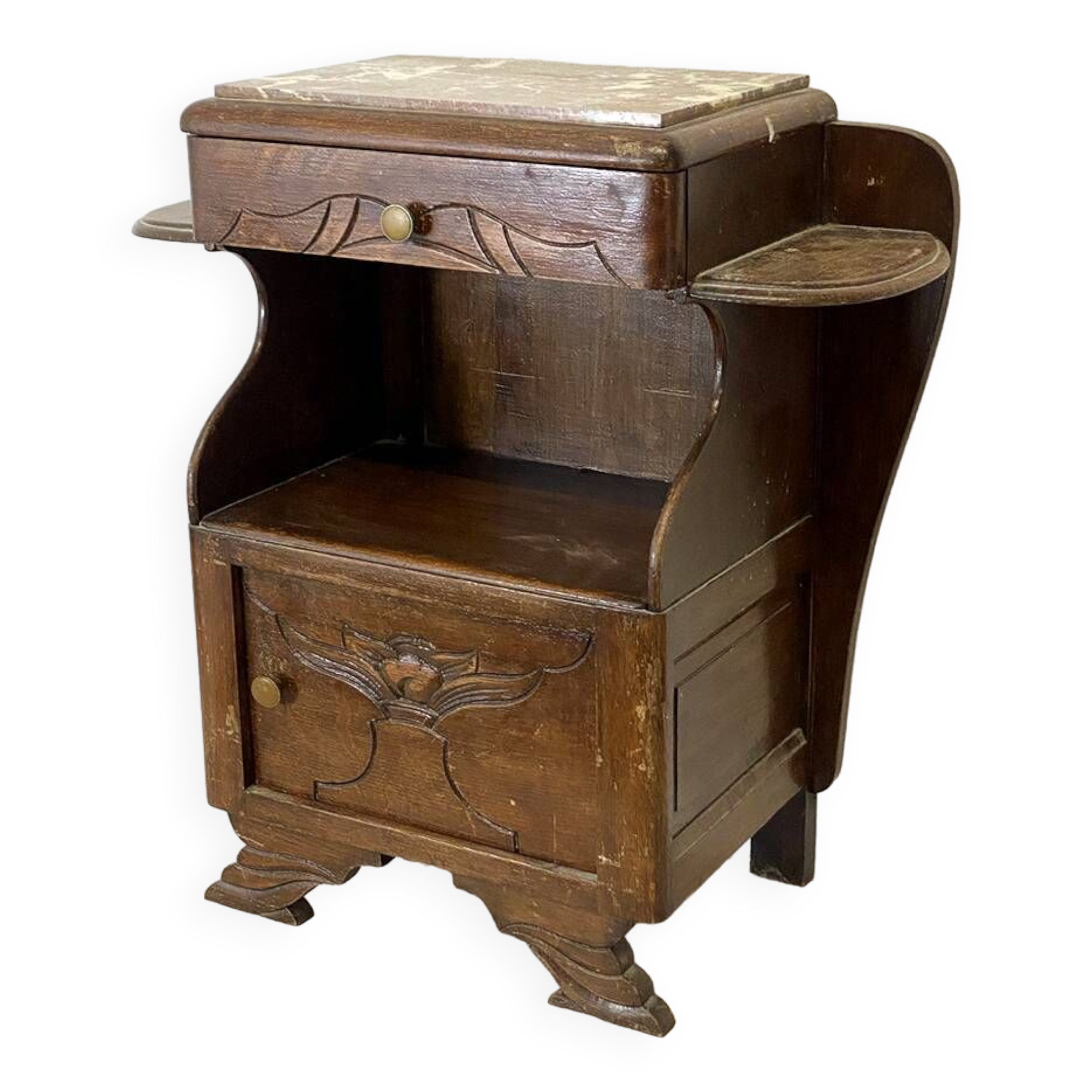 40's art deco bedside table