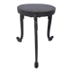 Art Nouveau stool on 3 cast iron legs