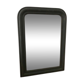 Louis Philippe old matte black mirror