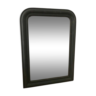 Miroir Louis Philippe noir mat ancien