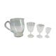 Service de 33 verres à pied et carafe