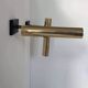 Pair of vintage modernist wall lights, brass, France 1970