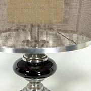 Space age Table lamp in chrome and lacquer. Italy 1970s