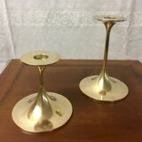 Scandinavian design candlestick duo - 1960s