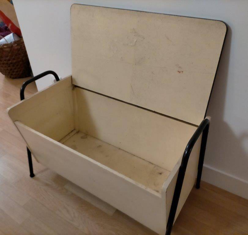 Vintage toy box from the 1950s