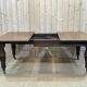English nineteenth oak table with 1 crank extension