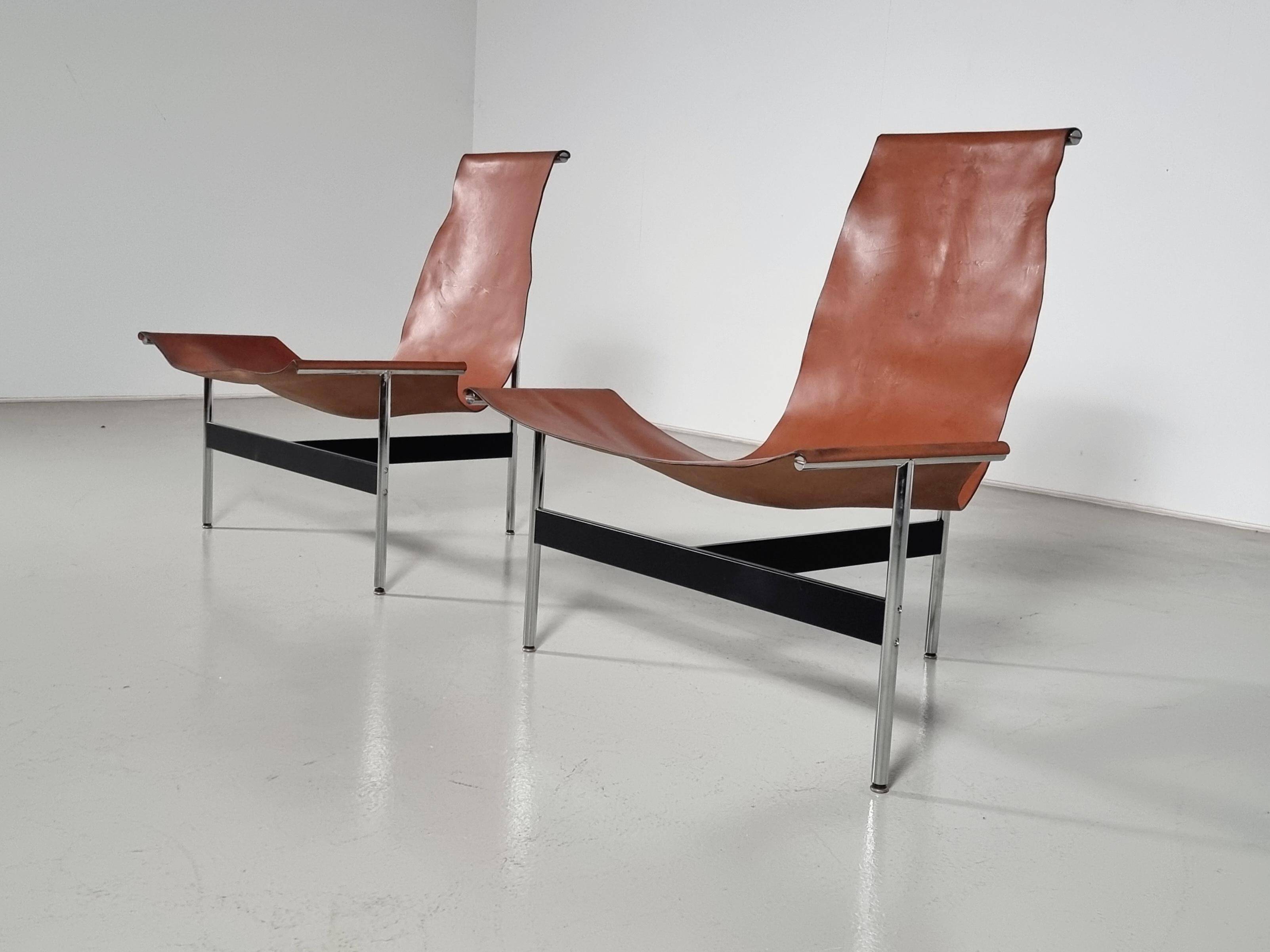 'T3LC' armchairs by Katavolos, Littell and Kelley for Laverne International, 1950s.