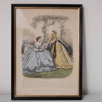 Illustrated fashion plate, June 1865