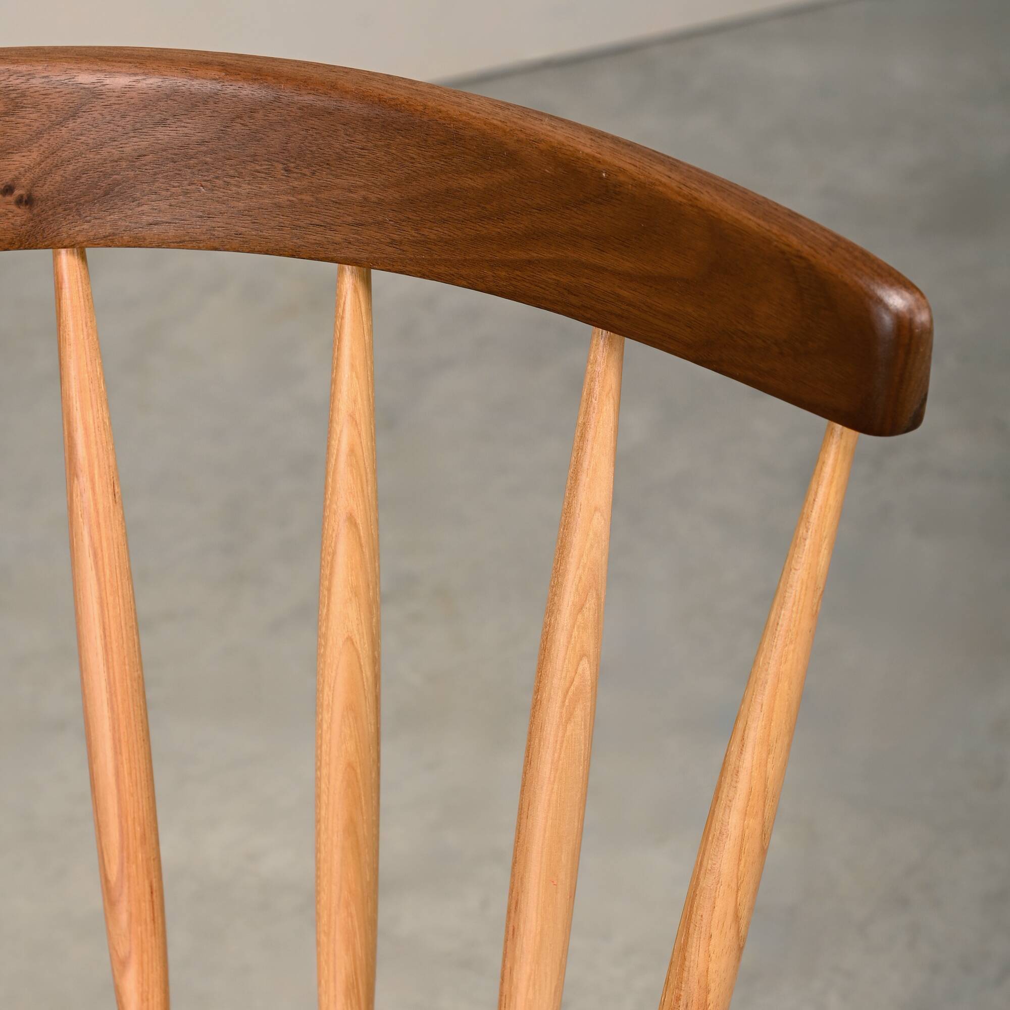 George Nakashima N19 Straight Chair in Walnut and Hickory for Knoll Studio