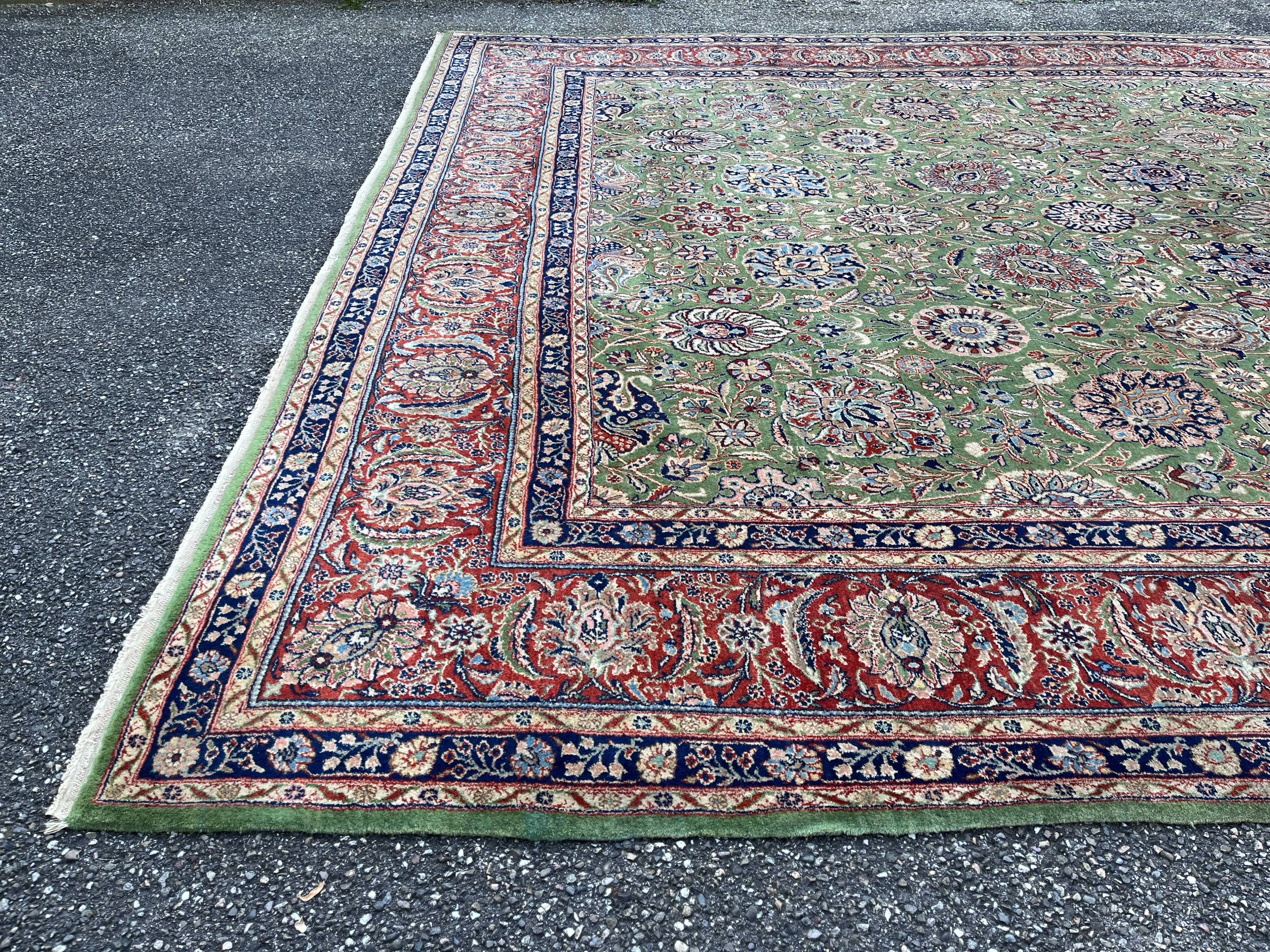 Carpet XXL Tabriz Shah Abbas Emerald Green