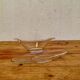 Vintage Pyrex Sedlex France sauce boat in moulded glass with a lid.