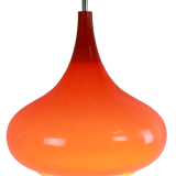 Glass pendant lamp orange