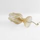 Archimede Seguso Handmade Murano Glass Table Lamp Gold Italian Art Deco 1980s