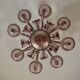 Venetian chandelier in Murano glass in amethyst colour, 8 light arms, 20th century