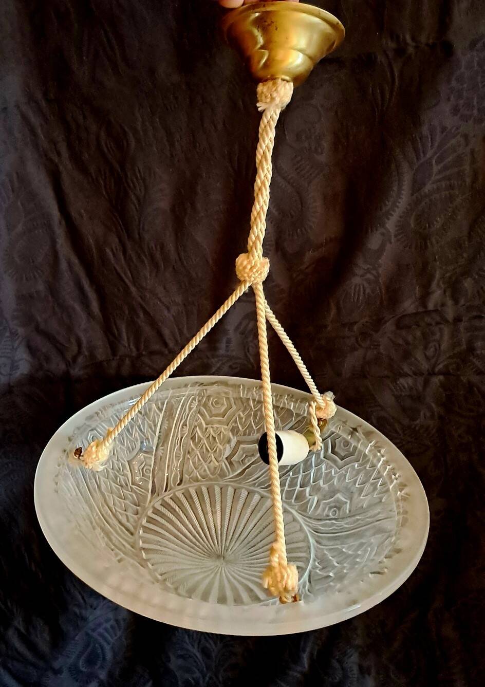 Lot de 4 Suspension vasques Charles Schneider