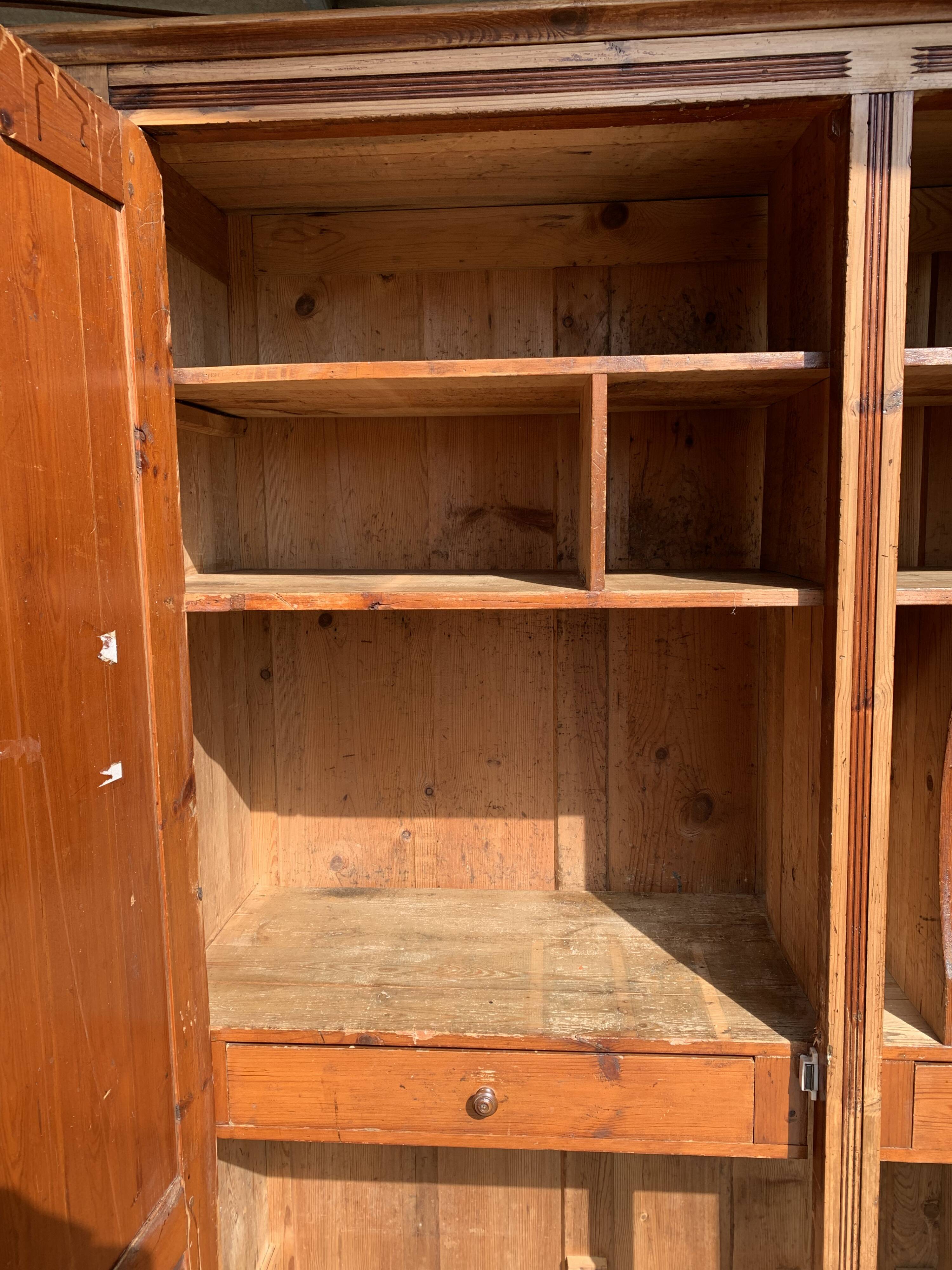 Large pine wardrobe