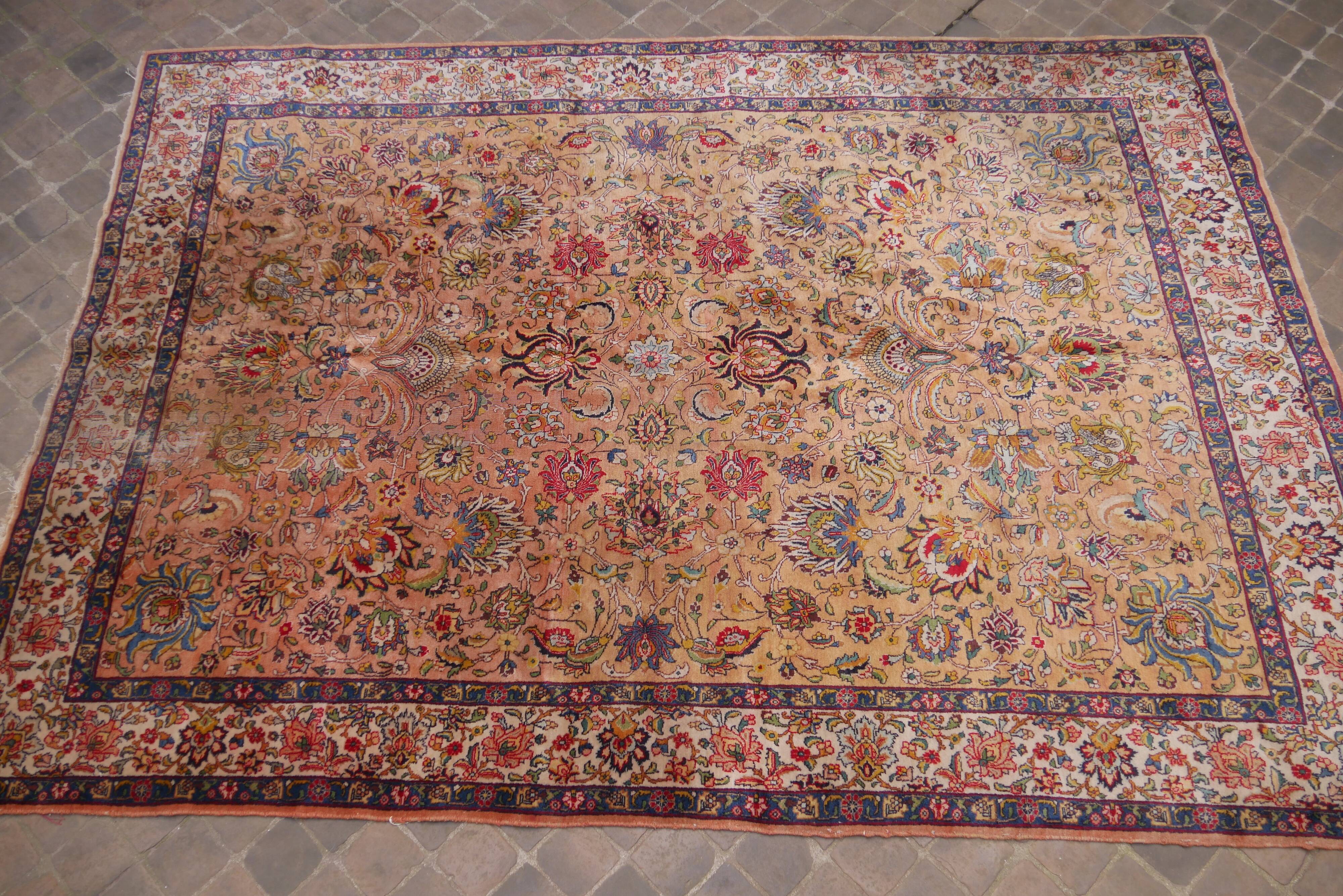 Oriental Persian carpet Tabriz vintage 320 x 240 cm