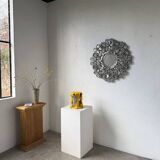 Vintage Mexican metal large mirror