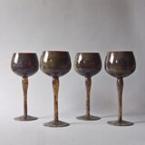 Set of 4 glasses of "Mimoza"