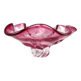 Bol en verre artistique vintage de Josef Hospodka pour Chribska Glassworks, années 1960