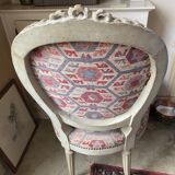 4 fauteuils médaillon style Louis XVI