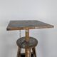 Sculptor's stool in oak, mid-20th century.