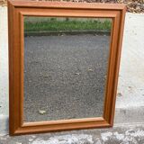 Miroir rectangulaire scandinave vintage en bois massif 61x51cm