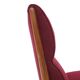 Set of wooden and boucle chairs, 1940s