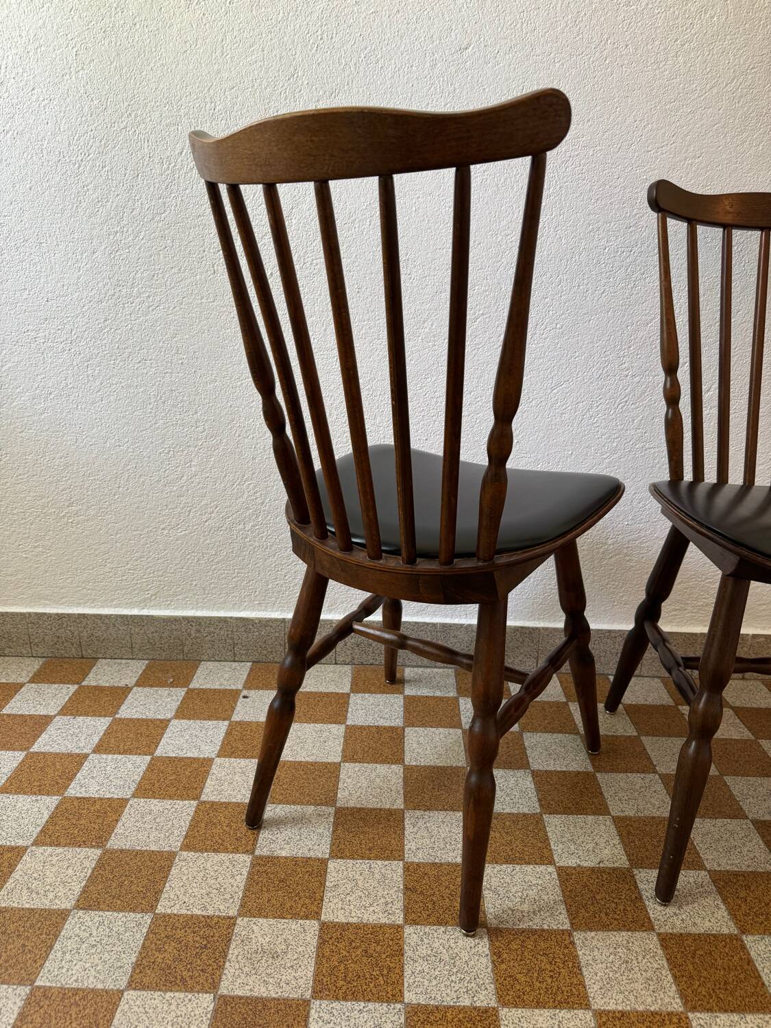 Chaises style scandinave Baumann années 60 (X2)