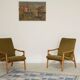 Pair of light green armchairs by Jiri Jiroutek for Interier Praha, 1960